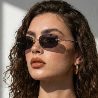 Óculos de Sol Retangular Premium Tendencia Virginia Elegante Blogueira Vintage Luxo uv400 Feminino em Oferta na Shopee