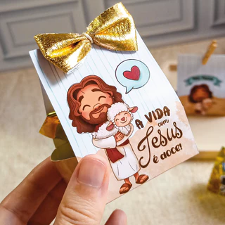 10/20/30 Caixinhas de Páscoa Cristã/Jesus - Para 01 bombom/docinho/Chocolate - Brinde/Mimo/Lembrancinha em Oferta na Shopee