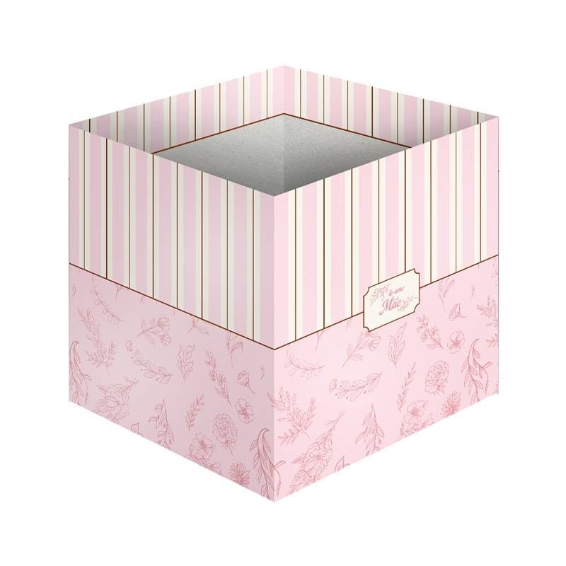 Kit cachepot caixa presente para o dia das mães e balão personalizado em Oferta na Shopee