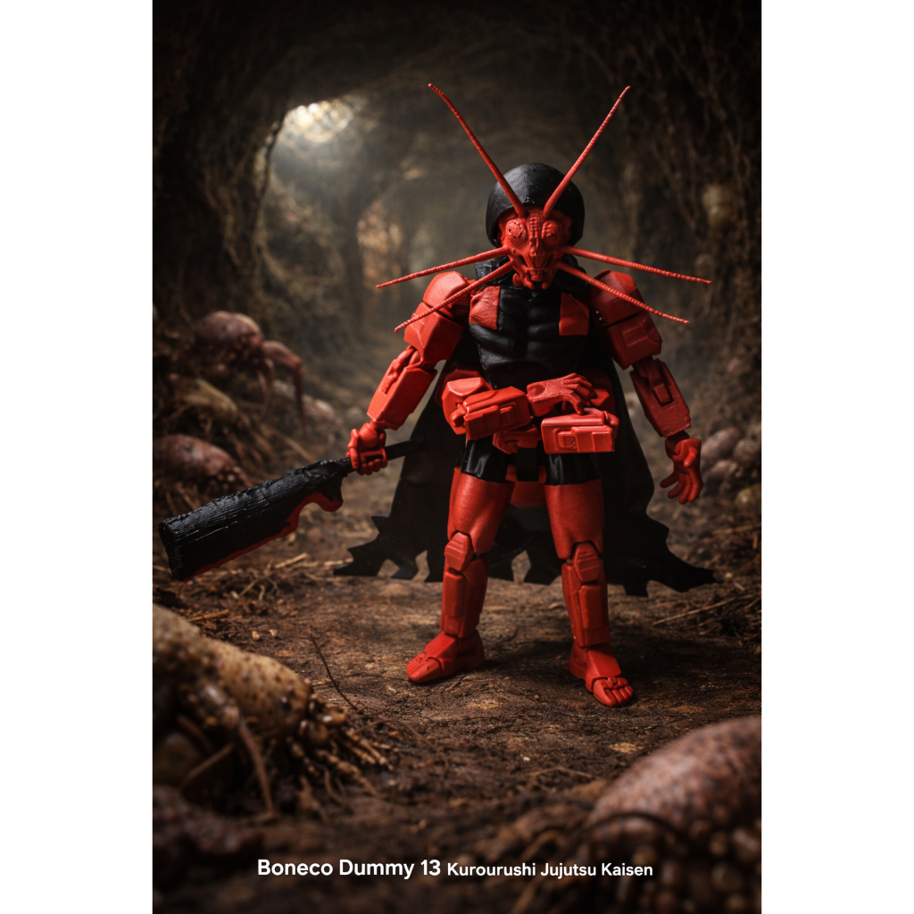 Boneco Dummy 13 kurourushi jujutsu Kaisen Articulado Entregue