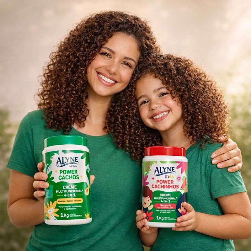 Creme Multifuncional 4 em 1 Power Cachos para Cabelos Cacheados e