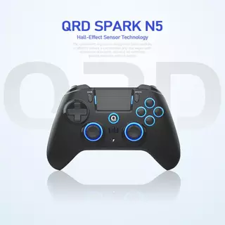 QRD Spark N5 Controle com Efeito Hall Joystick Anti-Drift para PS4 PS3 Android iOS PC Universal Gamer