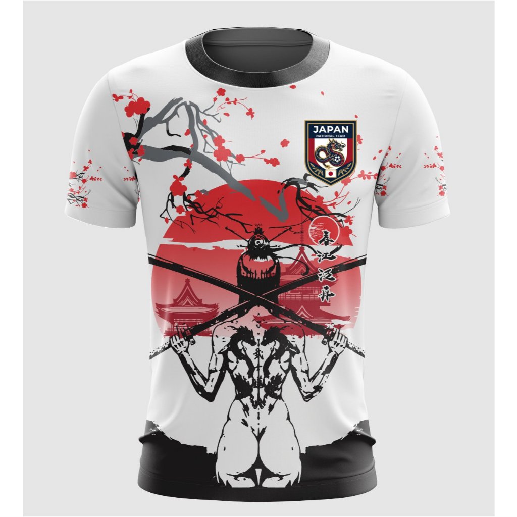 Camiseta Japão Ninja Samurai Exclusiva Futebol Comemorativa