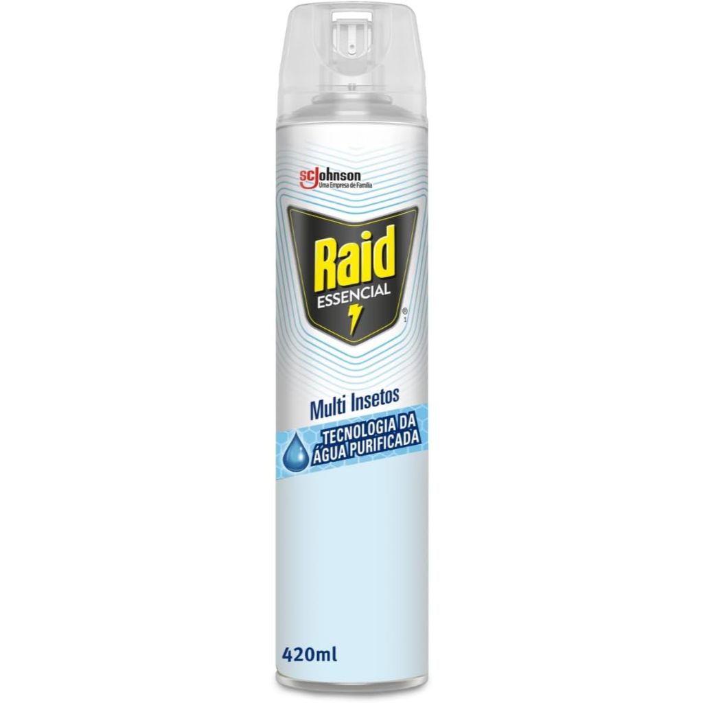Raid Inseticida Aerosol Multi Insetos Essencial, Base Água, Mata ...