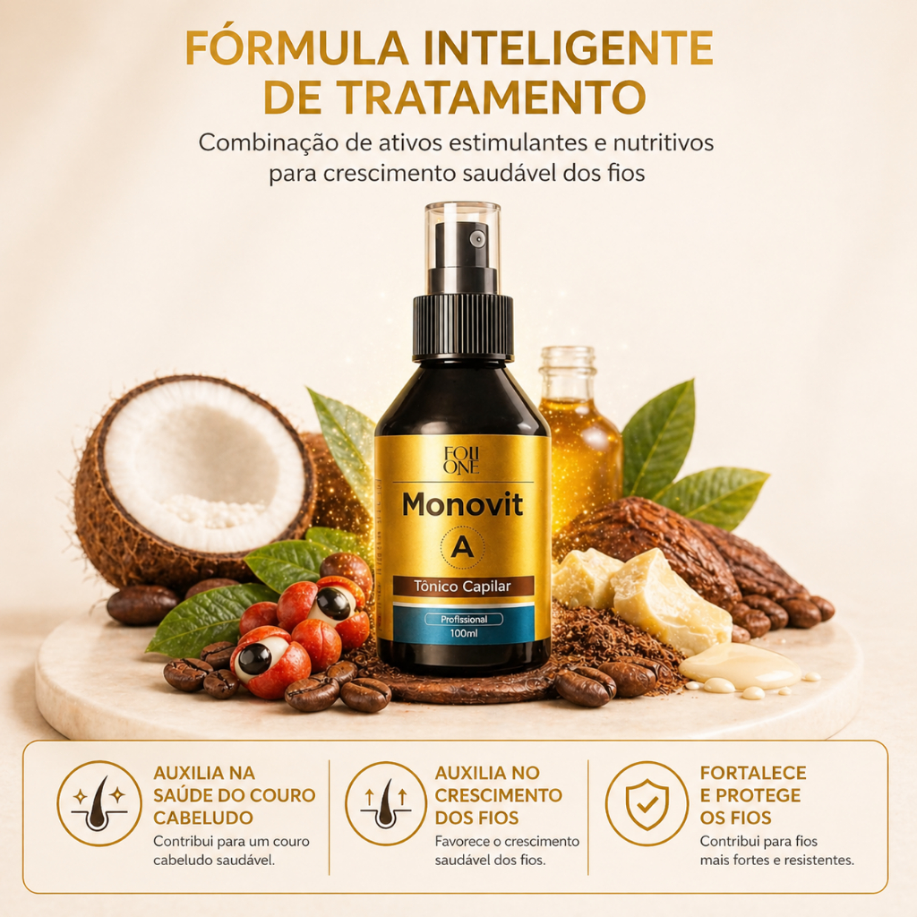 Tônico Capilar Monovit Cresce Cabelo Sobrancelha e Barba | Shopee Brasil