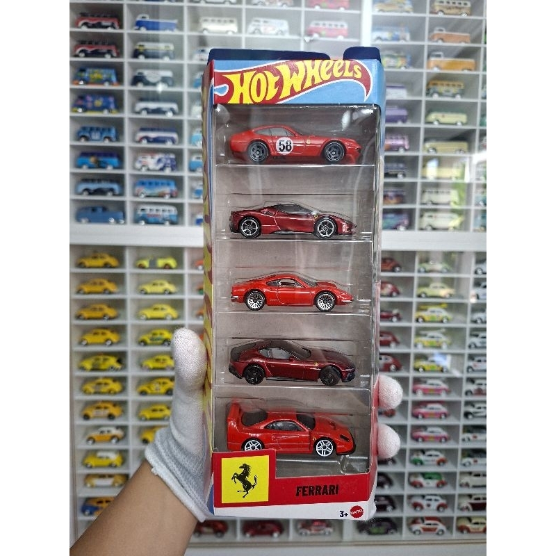 Hot Wheels 5 Pack Ferrari | Shopee Brasil