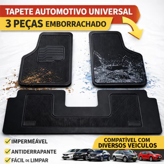 Tapete Automotivo Universal Borracha Marcas Todos Modelos Para Carro