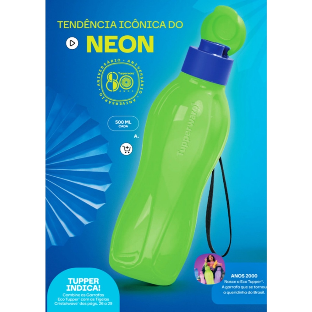 Tupperware Eco Tupper Garrafa 500ml - Diversas Nacionais e