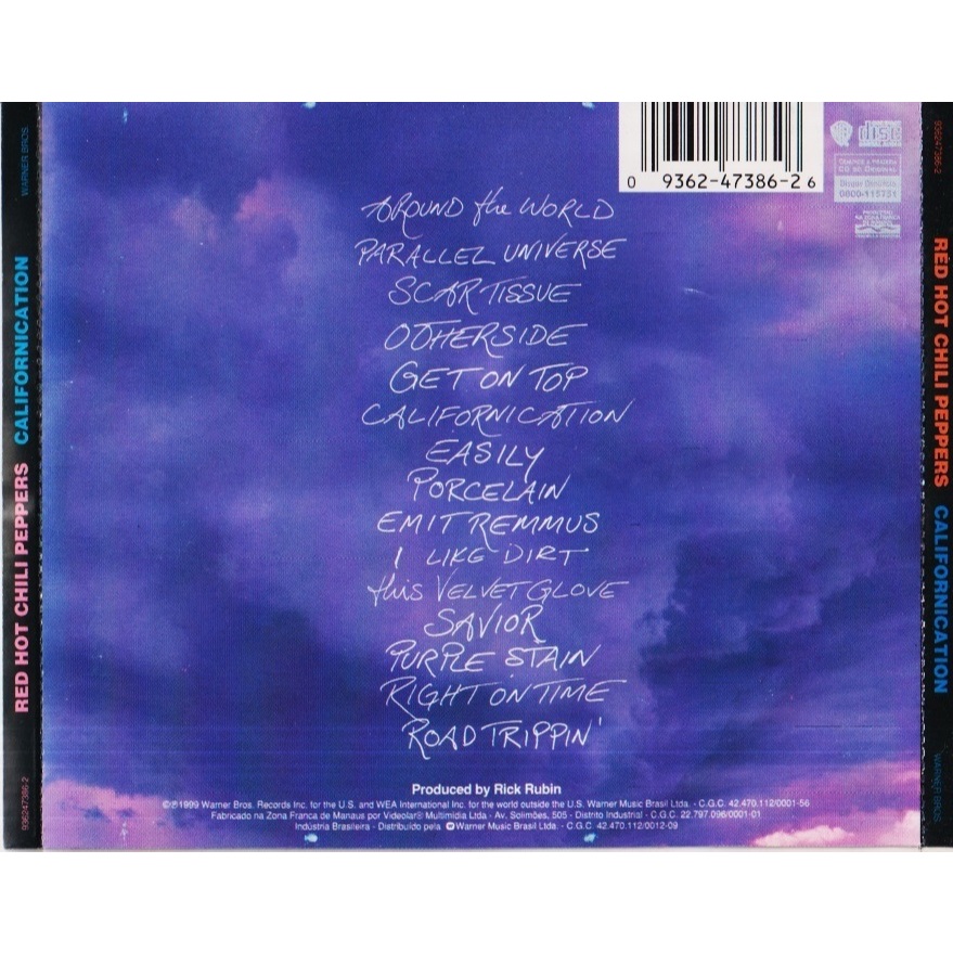 CD RED HOT CHILI PEPPERS OPÇÕES & DETALHES NA DESCRIÇÃO | Shopee