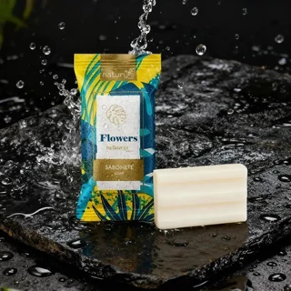 Kit 100 Unidades Sabonete Motel Hotel Spa Airbnb Hostel Mini Floral