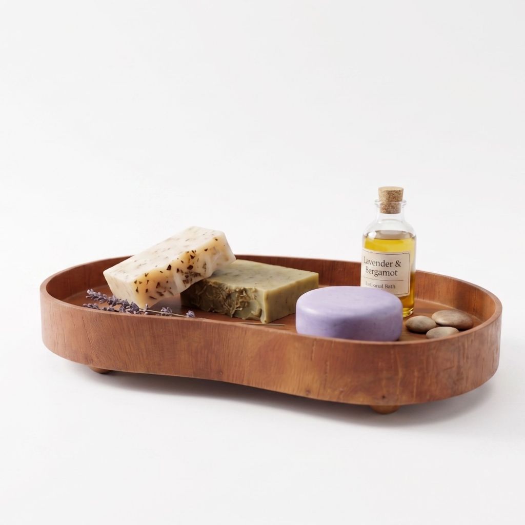 Bandeja Orgânica Decoração Café Banheiro Multiuso Madeira | Shopee Brasil