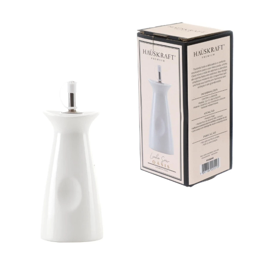 Linha Hauskraft Coleção Oasis em Porcelana Branca e Bambu (Monte