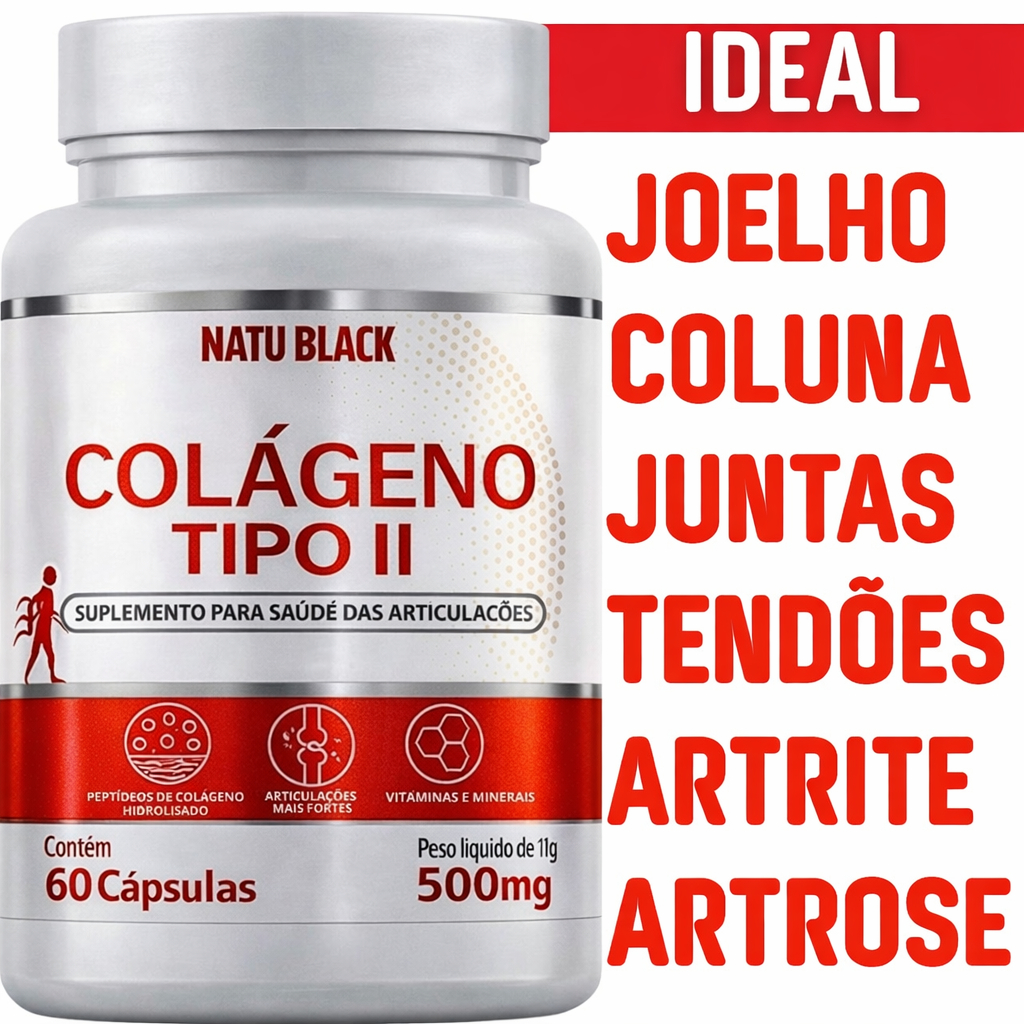 COLÁGENO TIPO 2 Não Hidrolisado para Joelho Articulação Cartilagem ...