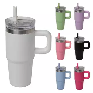 Copo Termico Isolado A Vácuo 14oz 420ml Garrafa Inoxidável Com Alça Portátil，Bocal de sucção dobrável