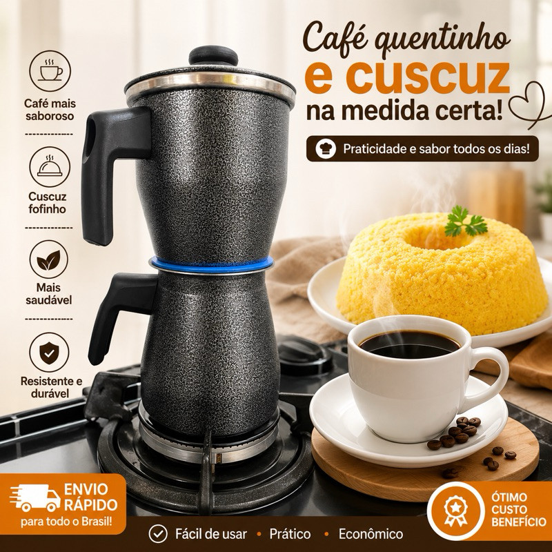 Cafeteira Italiana Alumínio 1 Litro – Prepara Café Rápido e Saboroso cafeteira italiana 1 litro, cafeteira de alumínio