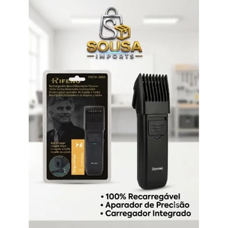 Máquina De Cabelo Aparador De Pelos Barba 389b Cor Preto