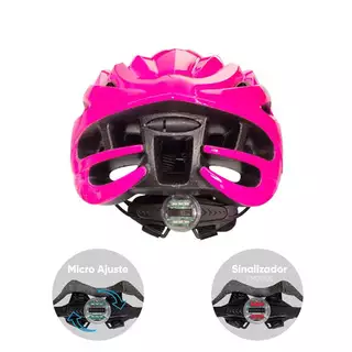 Capacete Inmold Gta Start Mtb Cor Rosa Tamanho 58-62
