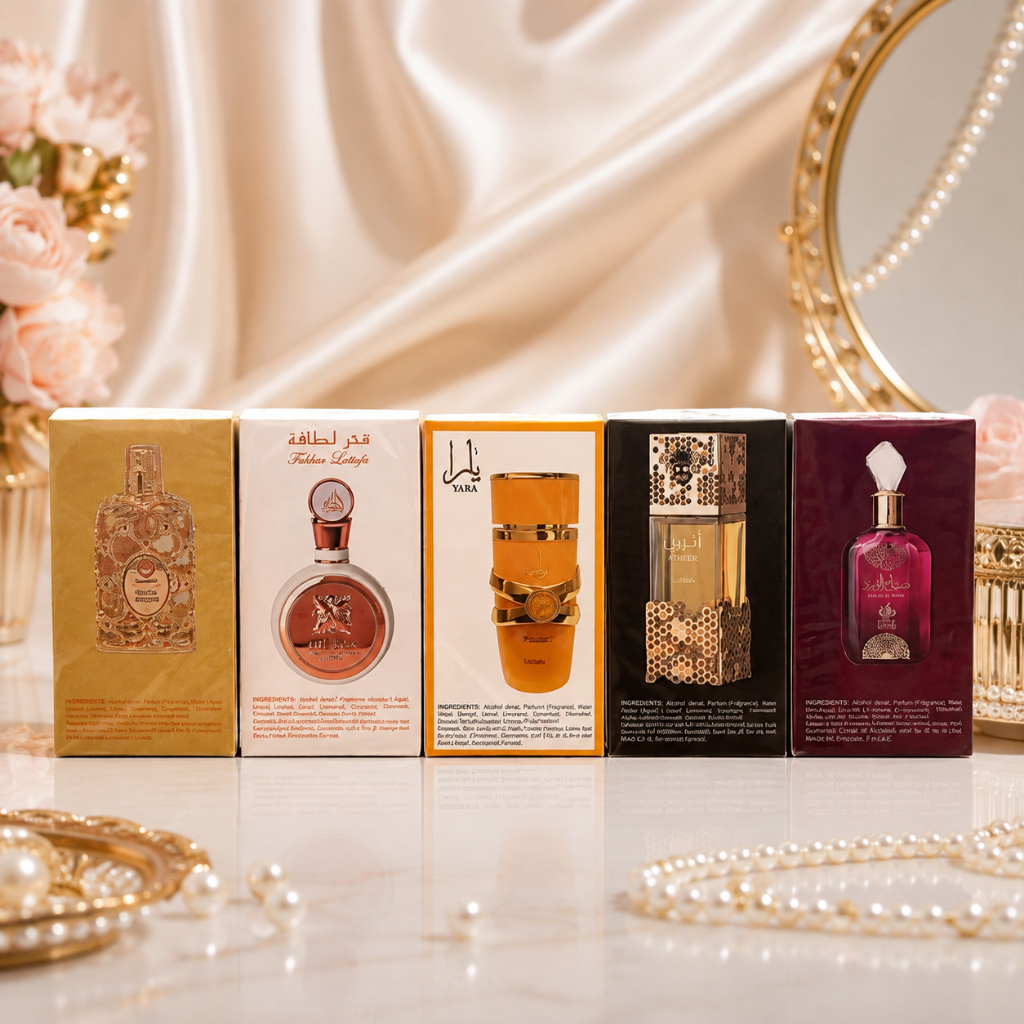 Kit 5 Perfumes Femininos 100ml Aromas Sofisticados Doces Florais e Marcantes