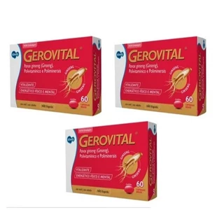KIT GEROVITAL MULTIVITAMÍNICO C/60 CAPS P/CAIXA - DISPOSIÇÃO E ENERGIA