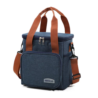 Bolsa Térmica 2 Compartimentos Com Alça De Mão E Lateral Isolamento Térmico Eficiente