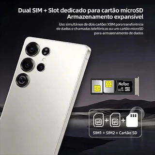 BML Smartphone 5G Câmera tripla 32MP 18mp frontal 512GB tela AMOLED 120Hz QHD Dual SIM Card plus celular Premium