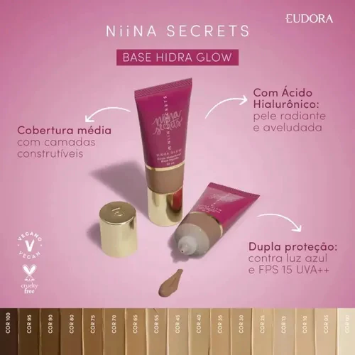 Base Hidra Glow Niina Secrets 30ml Eudora