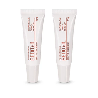 Kit 2x Creme Facial Rejuvenescedor Efeito Cinderela com DMAE Tens'Up Renovil Abelha Rainha 15g