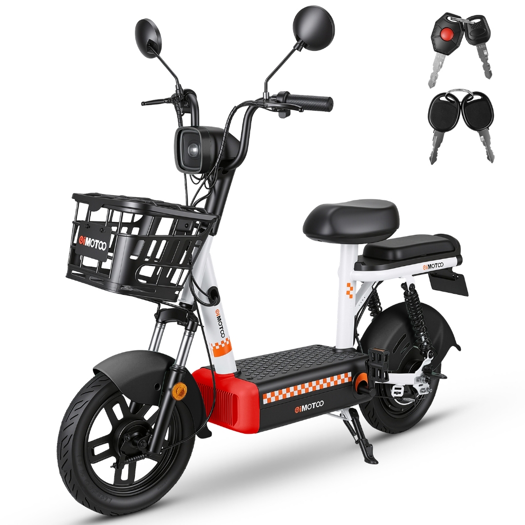Bicicleta Elétrica 500W Pico 800W 50kmh Autonomia 55km com Alarme Controle Remoto