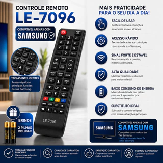 Controle Remoto Samsung Todos os Modelos - Alta Qualidade e Fácil Uso