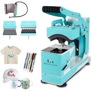 Prensa Térmica 4 em 1 Máquina de Sublimação para Caneca Boné Transfer Estampa a Quente Mecolour
