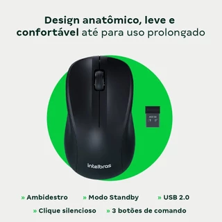 Mouse Sem Fio MSI50 Intelbras