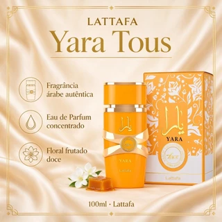 Perfume Arabe Yara Tous Eau de Parfum Feminino 100ml Notas de Frutas Tropicais