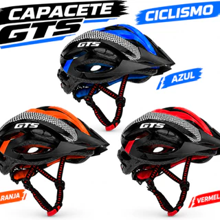 Capacete Gts Ciclismo Out Mould Com Vista Light Sinalização Traseira Proteção bicicleta patins skate