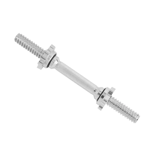 Par de Halteres Barra Rosca 40cm Maciça Kit Com 2