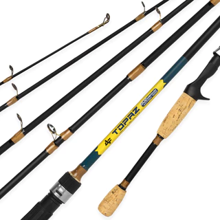 Vara Topaz P/Molinete e Carretilha 6-12lbs Carbono 2 Partes Albatroz Fisihing De Pesca