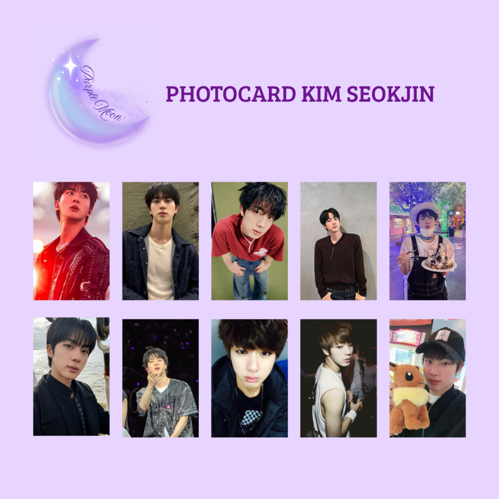 Photocard Jin (feito por fã)