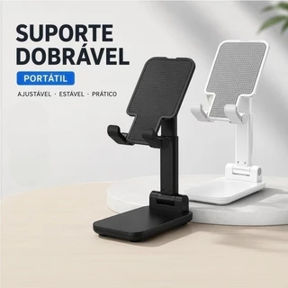 Kit 5/10/15/20 Suporte Para Celular e Tablet Dobrável Ajustável Apoio Mesa