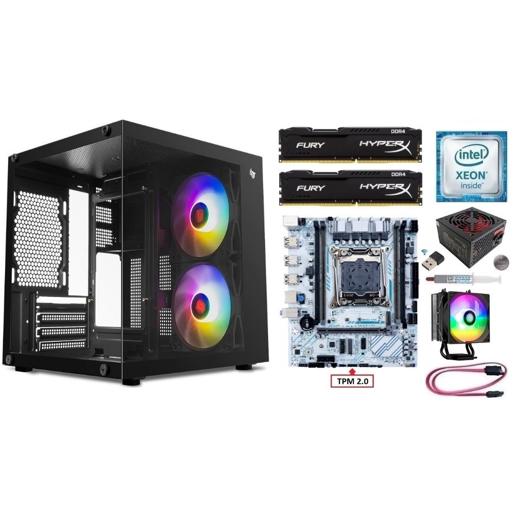 Kit Gamer X99 Xeon E5 2650 v4/ 8GB-16GB DDR4/ Gabinete + Fonte 500w ...