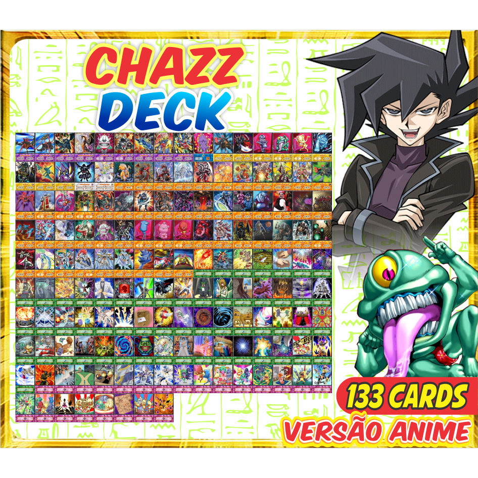 Chazz (130 Cards) Deck Anime GX | Shopee Brasil