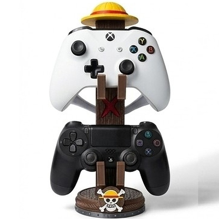 Suporte Duplo Compativel Controle Gamer Xbox PlayStation Switch Pro One Piece
