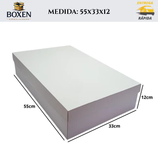 Kit 5 Caixas de Papelão 55x33x12 - Auto Montavel Para Calçados Botas Lembrancinhas