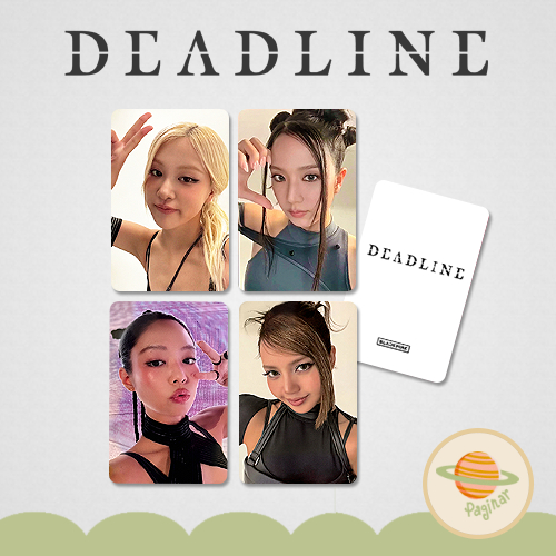 Blackpink Deadline POBs photocard fanmade - Rosé, Lisa, Jennie