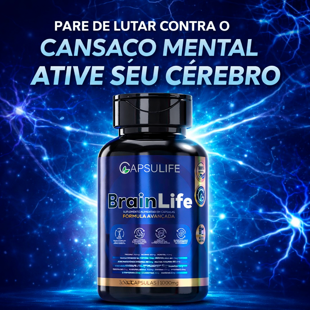 Suplemento para Memória e Foco Energia Mental Concentração com Cafeína ...