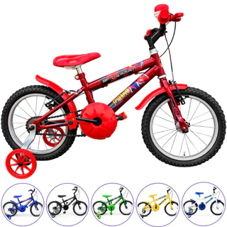 Bicicleta Infantil Aro 16 Alumínio Bike Criança Menino Modelos e Cores Variadas Rodinha e Buzininha em Oferta na Shopee