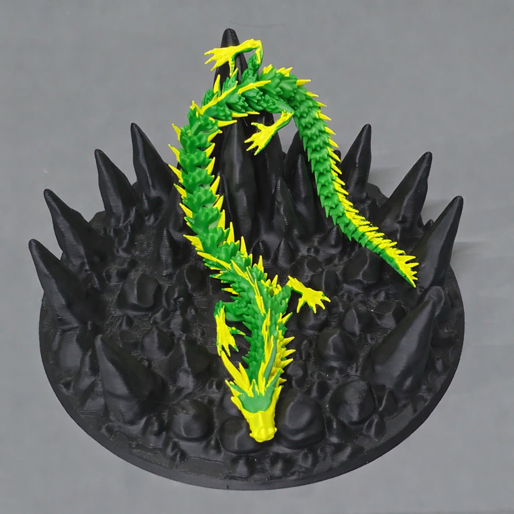 Dragão Articulado 42cm ou 30cm | Personalizável | Cores Metálicas