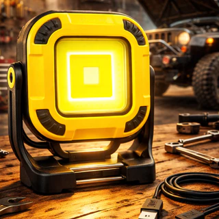 Lanterna Trabalho Portátil Luz Camping Barraca Lampião Led Lamparina Recarregável Barraca Refletor Potente Lampada USB