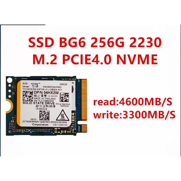 Ssd Nvme 256gb M.2 2230 Pcie Gen4x4 | Shopee Brasil