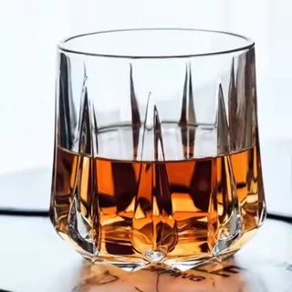 Jogo 6 Copos de Vidro Royal 250ml - Copo para Whisky Drinks Licor Vodka Bar Festas e Presente