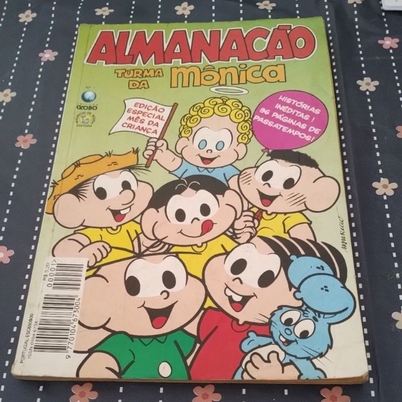 Almanacão Turma da Mônica n° 1 - Editora Globo - Outubro 1994.
