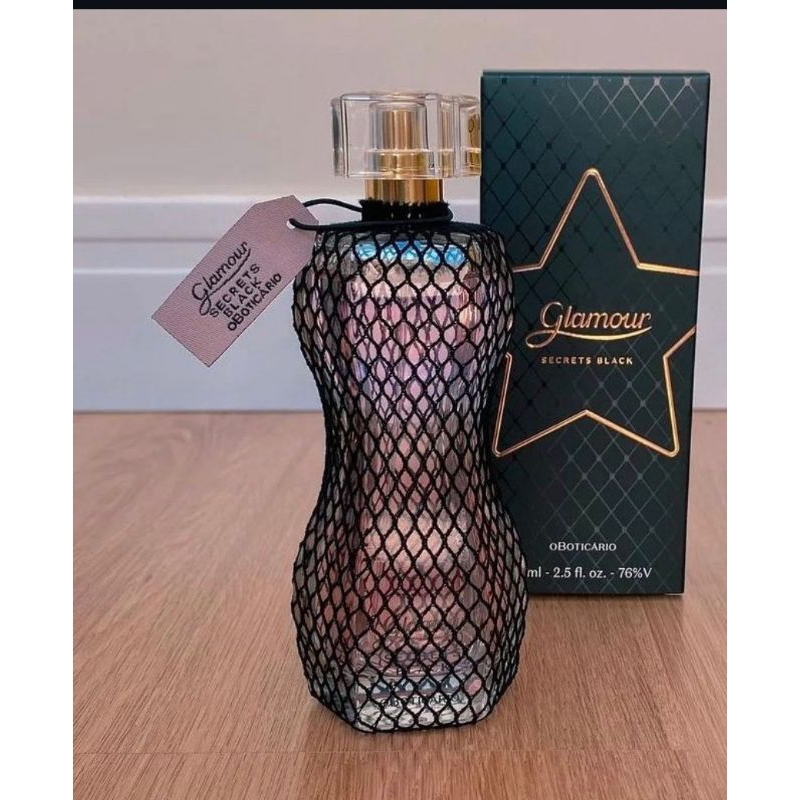 Glamour Secrets Black o boticário desodorante colônia 75 ml em Oferta na Shopee